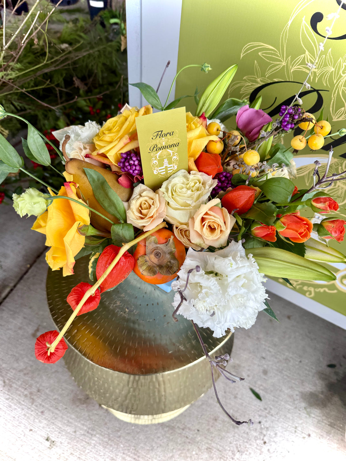 Holiday Flower Centerpiece