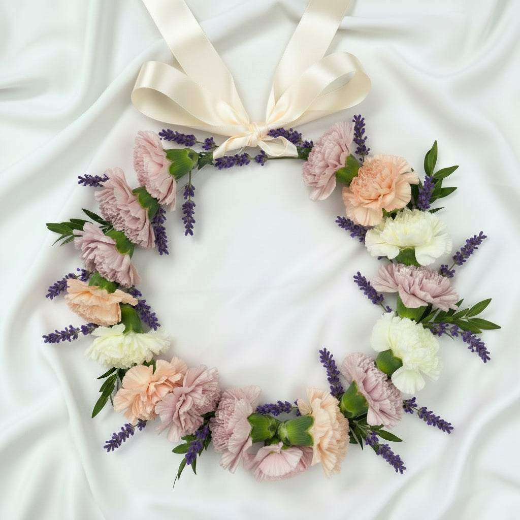 Wedding flower crown