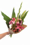 Pretty and Pink Wrapped Flower Bouquet