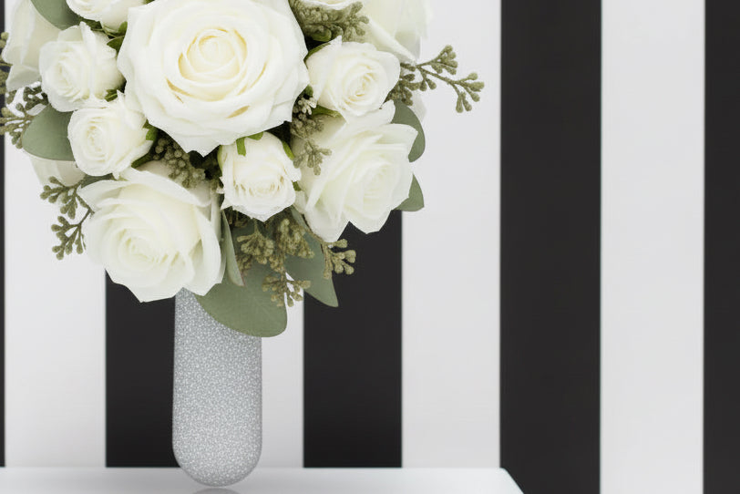 Prom Corsage Sparkly Slap Bracelets (Dried or Fresh)