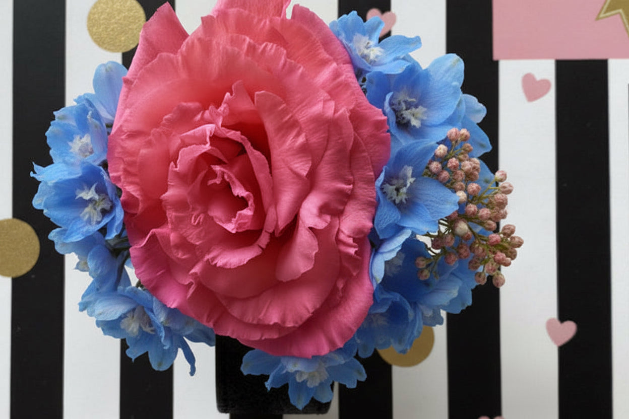 Prom Corsage Sparkly Slap Bracelets (Dried or Fresh)