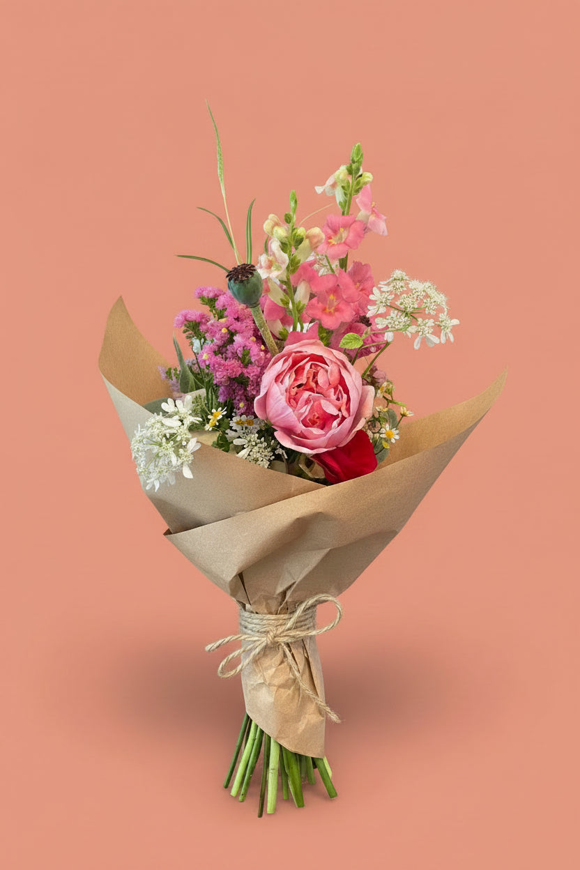Flora Pomona’s choice - wrapped seasonal Flower bouquet