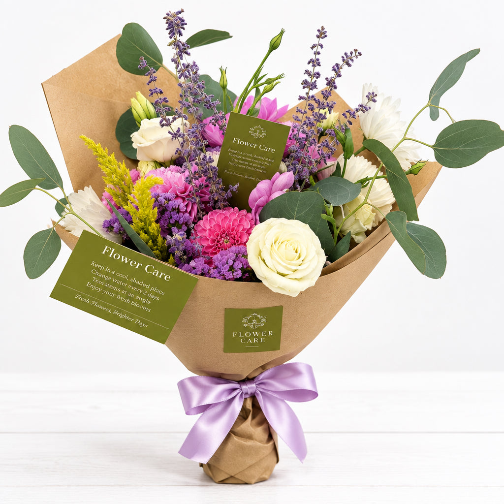 Flora Pomona’s choice - wrapped seasonal Flower bouquet