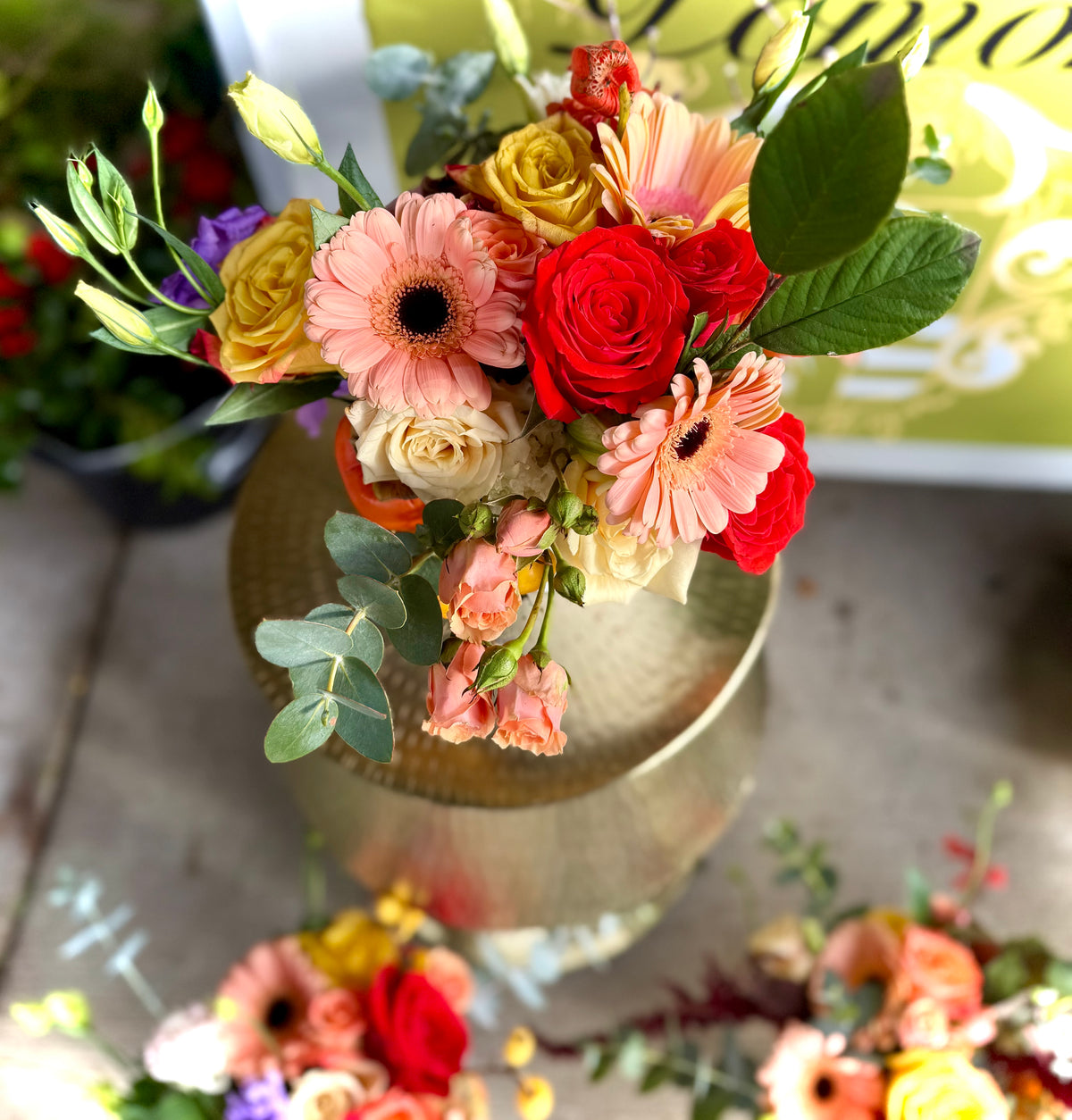 Holiday Flower Centerpiece