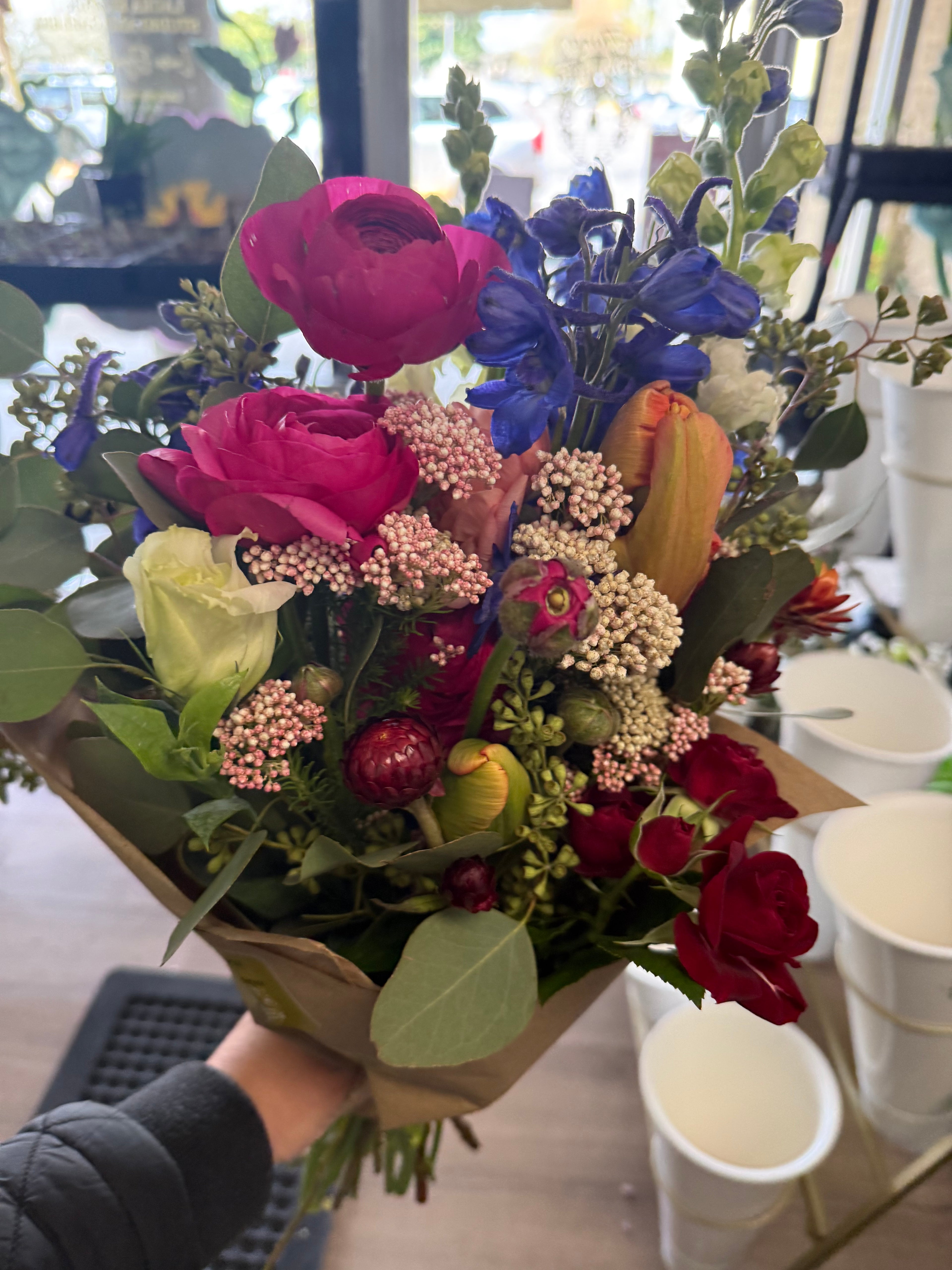 Flora Pomona’s choice - wrapped seasonal Flower bouquet