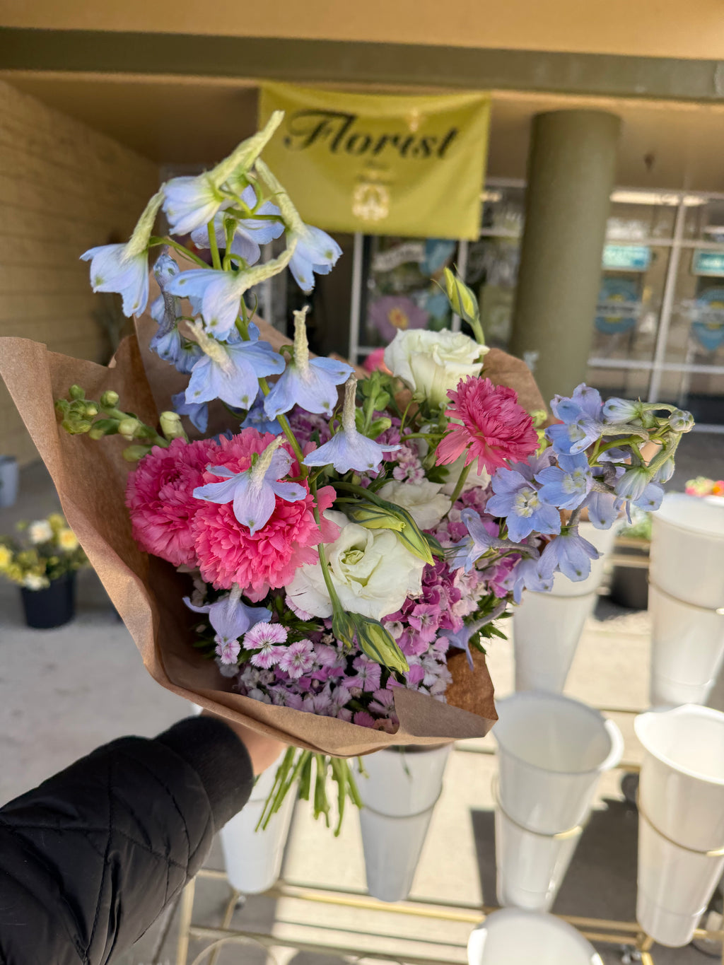 Flora Pomona’s choice - wrapped seasonal Flower bouquet
