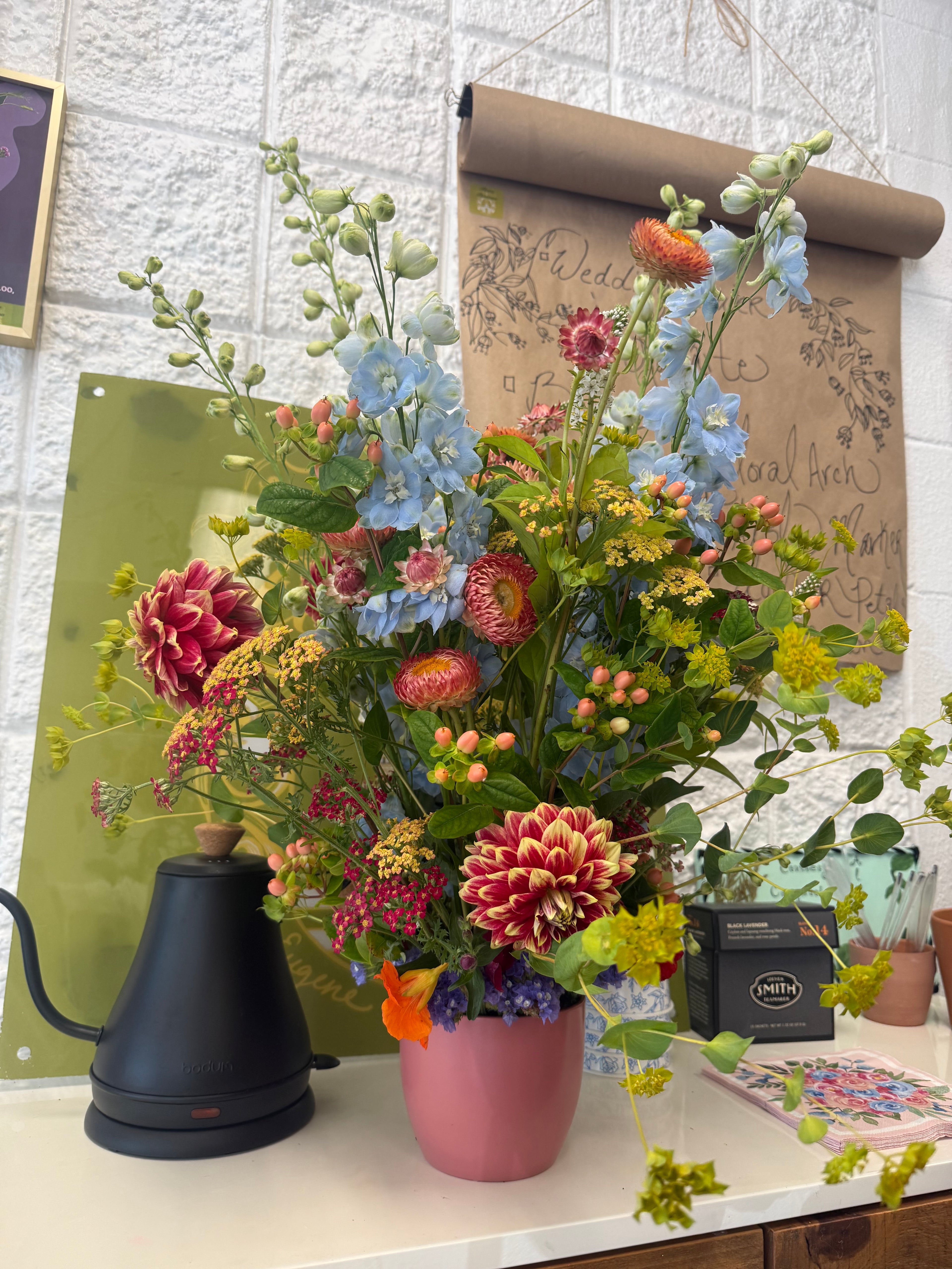 Tea Party Flower Arrangement